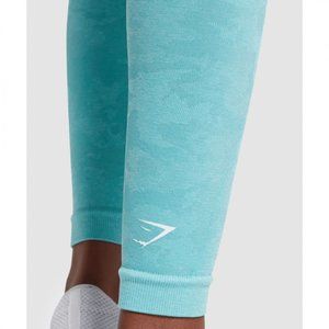 GYMSHARK-ADAPT CAMO SEAMLESS LEGGINGS-LIGHT GREEN